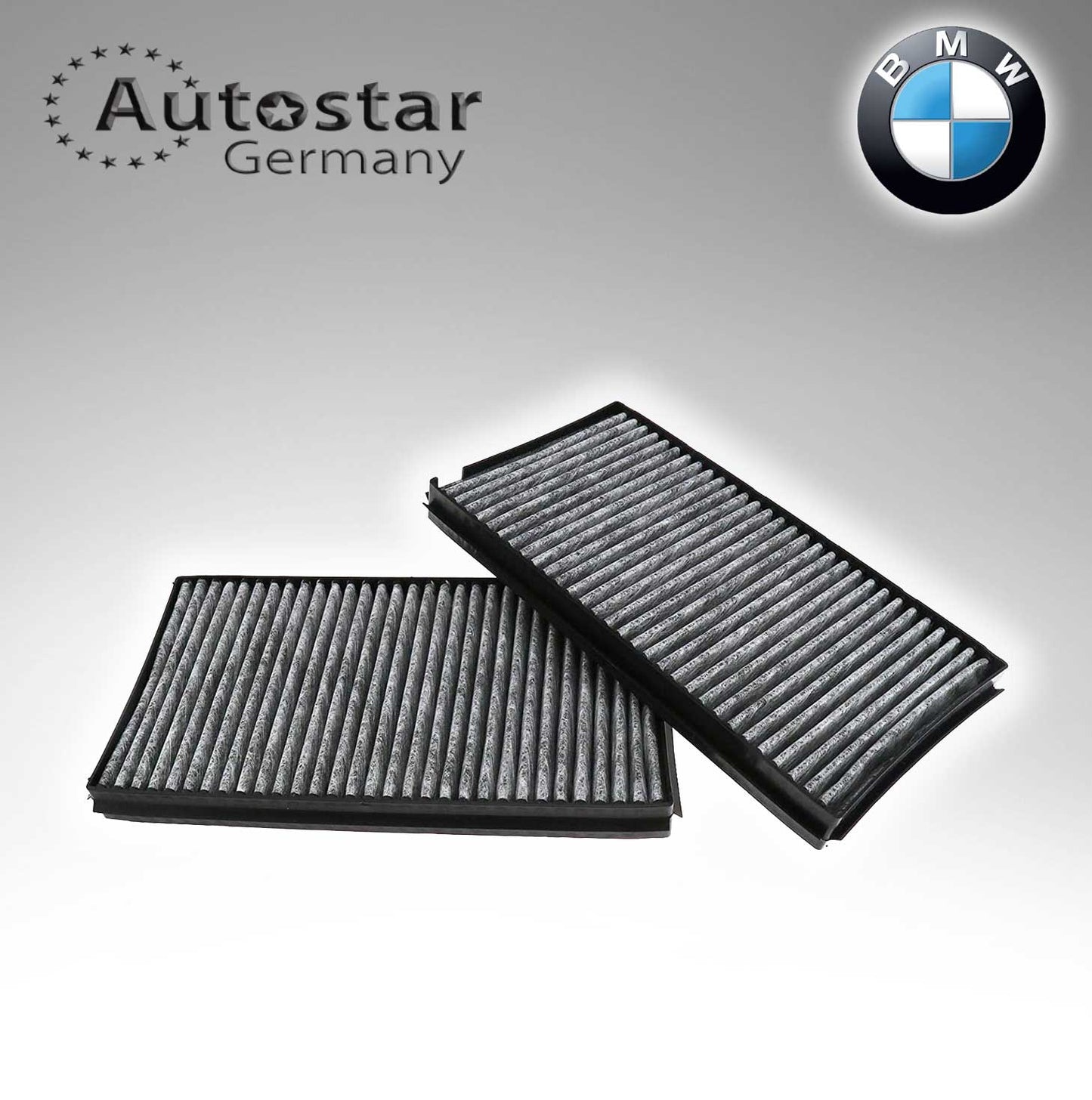Cabin Filter 2 Pcs Set Active Carbon For Bmw E60 E61 E63 E64 64316935823