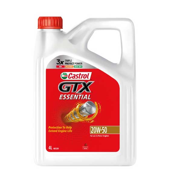 Castrol Engine Oil Gtx Essential 20W50 4L Cas20W50Sl