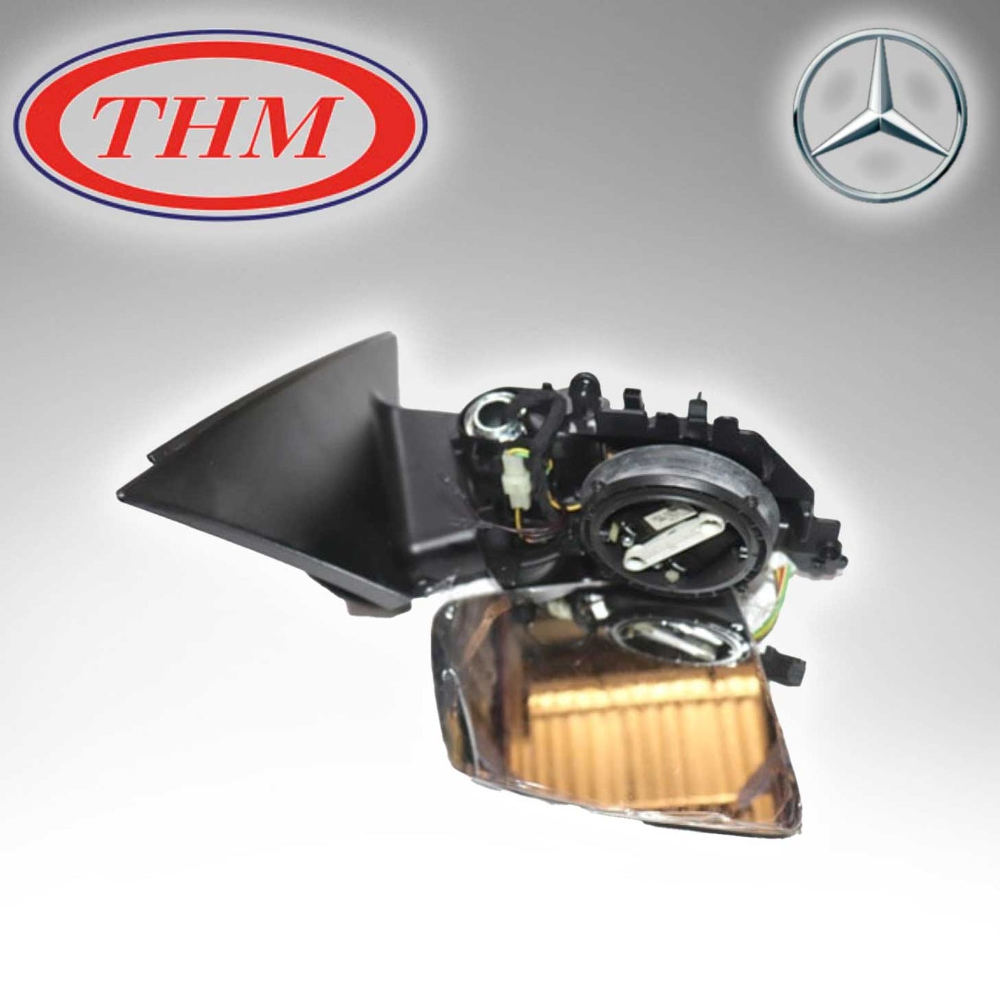 Mirror W/O Cover 13 Pins Foldable For Mercedes Benz 2048102076 2128100221 2048102076 2128100221