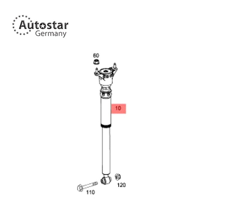 Shock Absorber Rear Mercedes Benz Cla C117 W176 1763202731