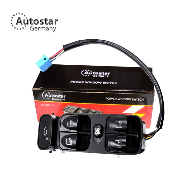 Window Switch Driver Side Front Mercedes-Benz C-Class Saloon W203 Shortwire 2038210679