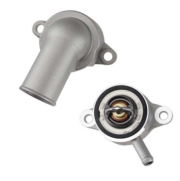 Engine Coolant Thermostat Housing 87°C Aluminum For Chevrolet Aveo Wave Lanos 96460002