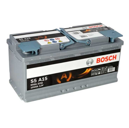 Agm Battery S5 A15 12V Din 105Ah 950A En-0092S5A090
