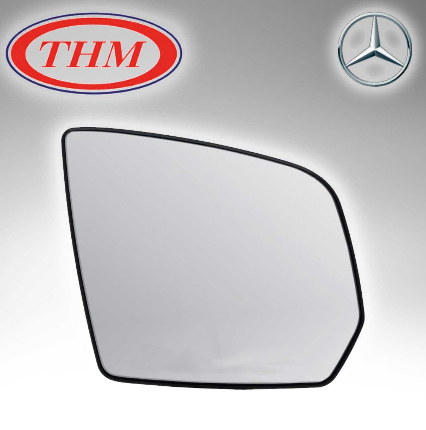 Glass W/Base Rh Mercedes Benz W164 Th-7164Agr