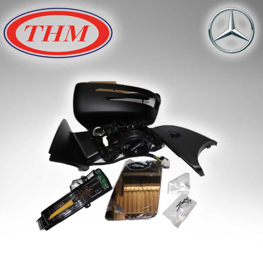 Mirro Complete Set Assy Pwrfold Memory Indicator Puddle Light Lh Prm Cover Asfg Heated Lhd 15Pins For Mercedes Benz W166 1668100393 1668100919 1668100164 1668100115