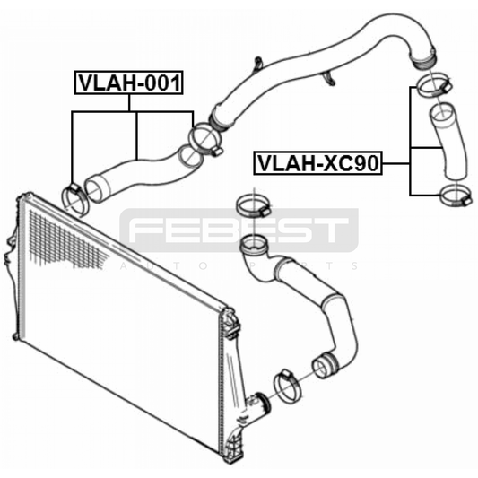 VLAH-001 | Intercooler Hose for Volvo