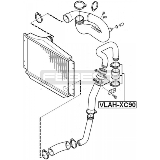 VLAH-XC90 | Intercooler Hose for Volvo